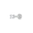 Clear Stone Single Flat Back Earring