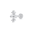 Jessica Baguette Single Flat Back Earring