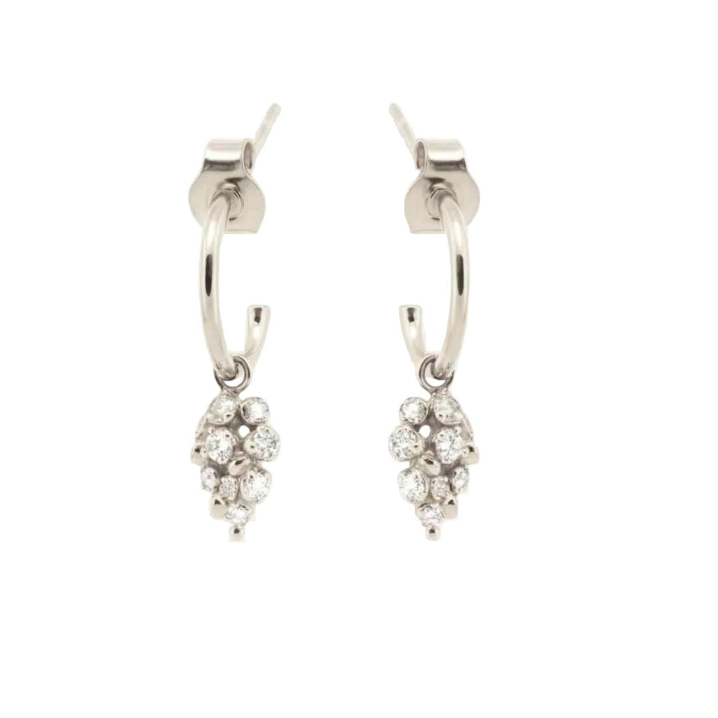 Silver Lyra Hoop Earrings