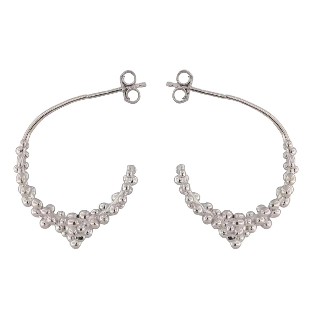 Silver Nyx Hoops
