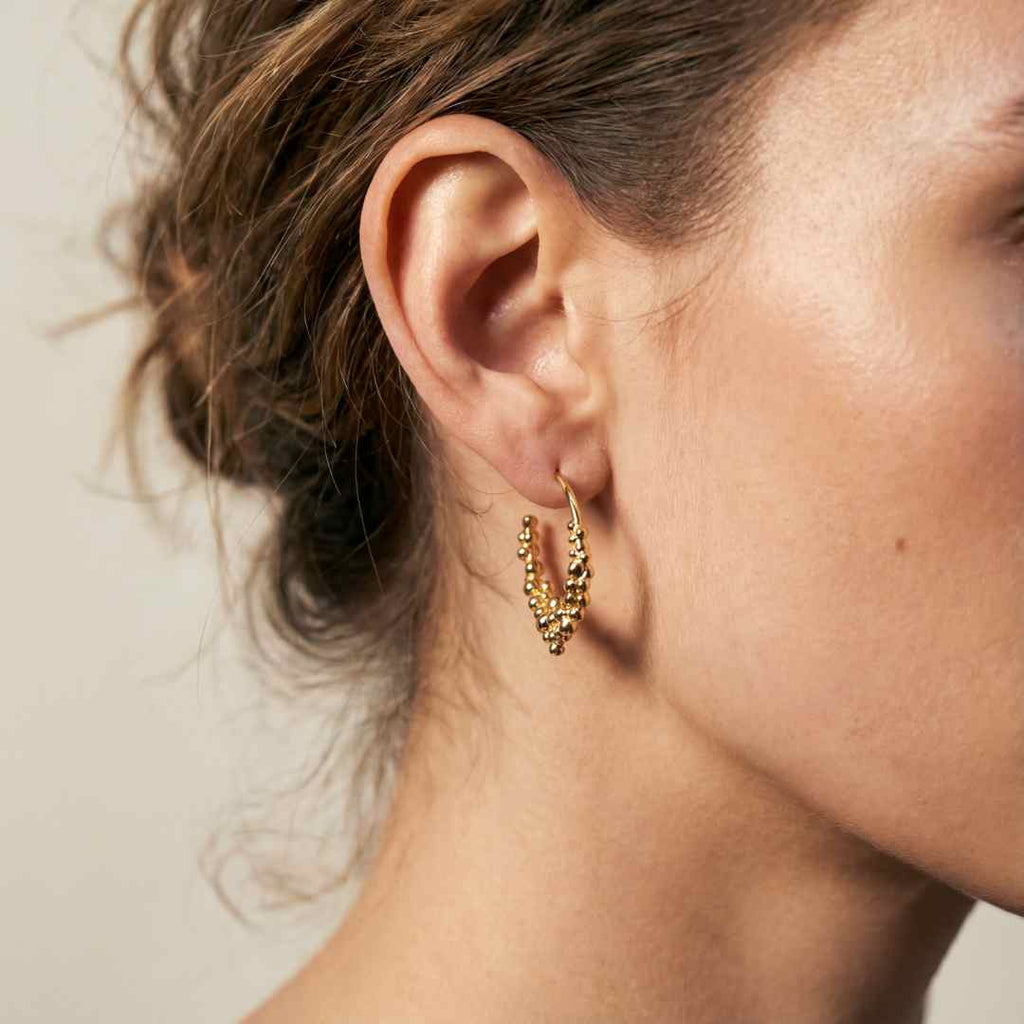 Silver Nyx Hoops