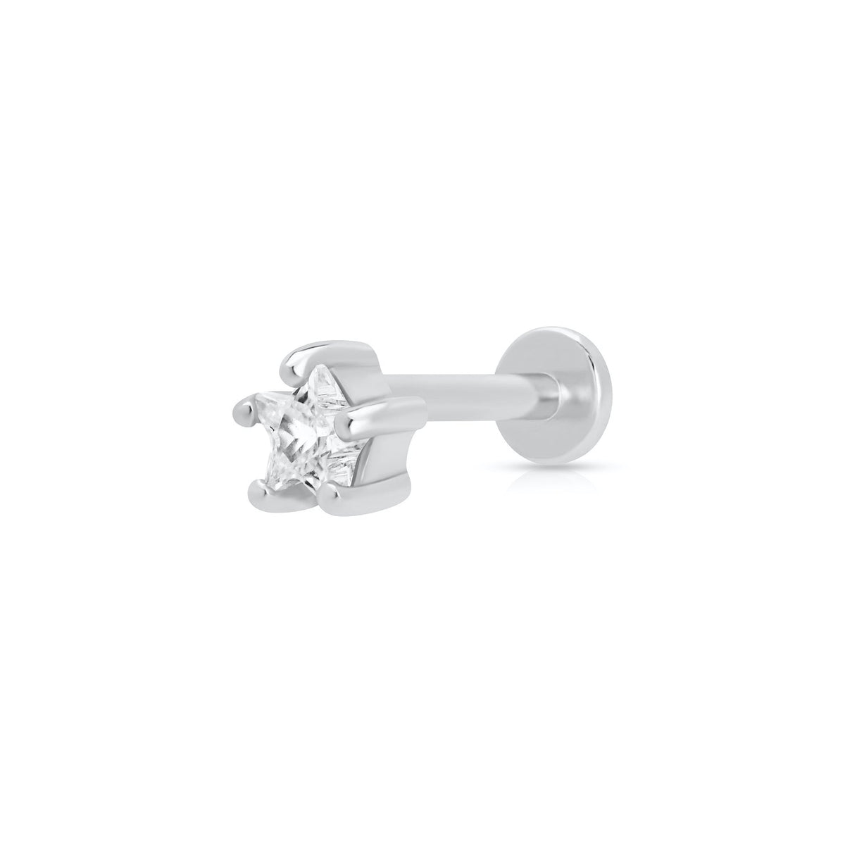 Sparkling Star Single Flat Back Earring