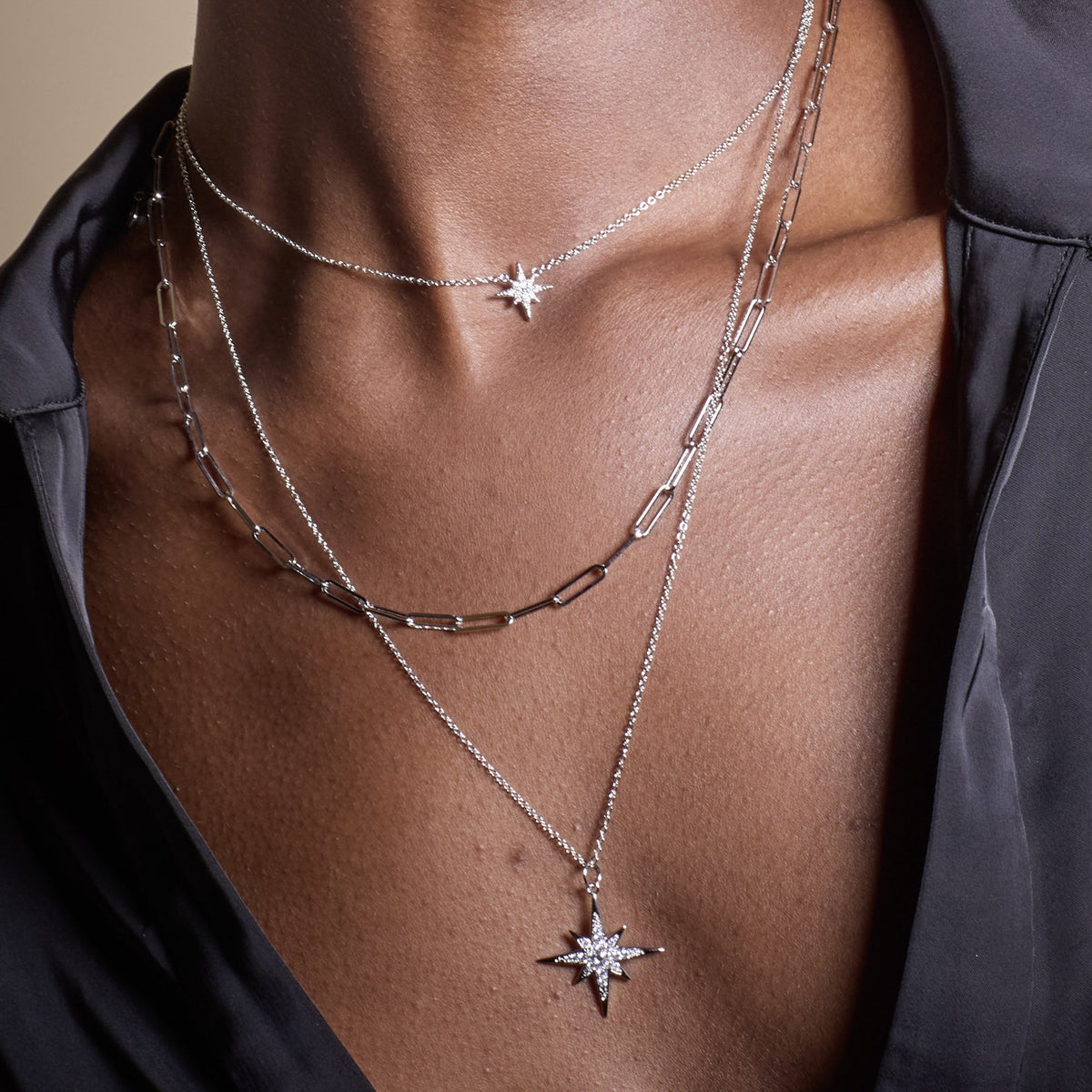 Starburst Necklace with Slider Clasp