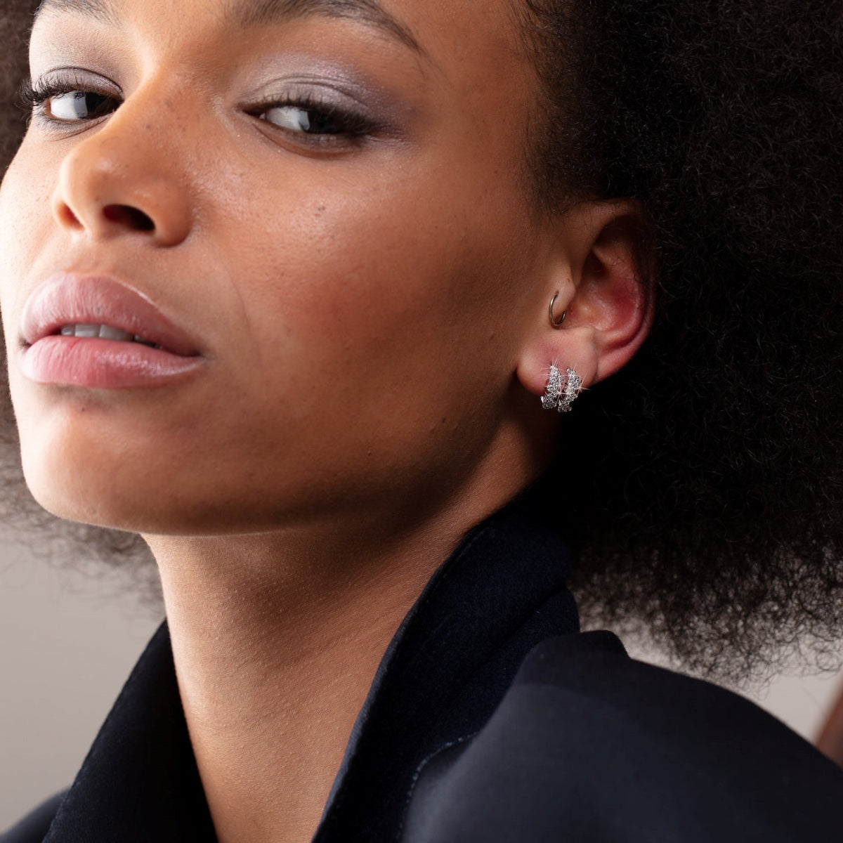 Stardust Huggie Earrings