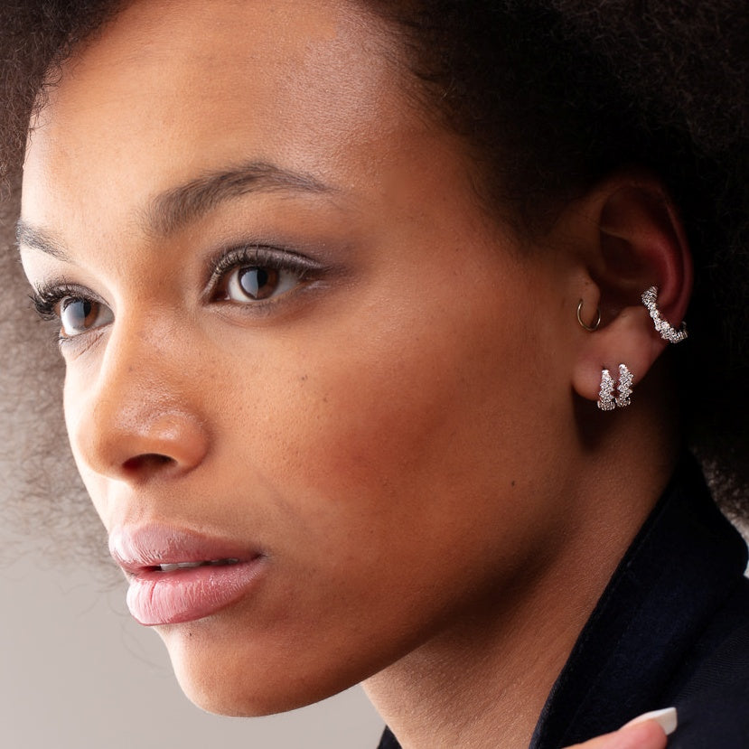 Stardust Huggie Earrings