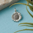 Sunflower Silver Charm