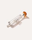 Silver Trumpet Brooch