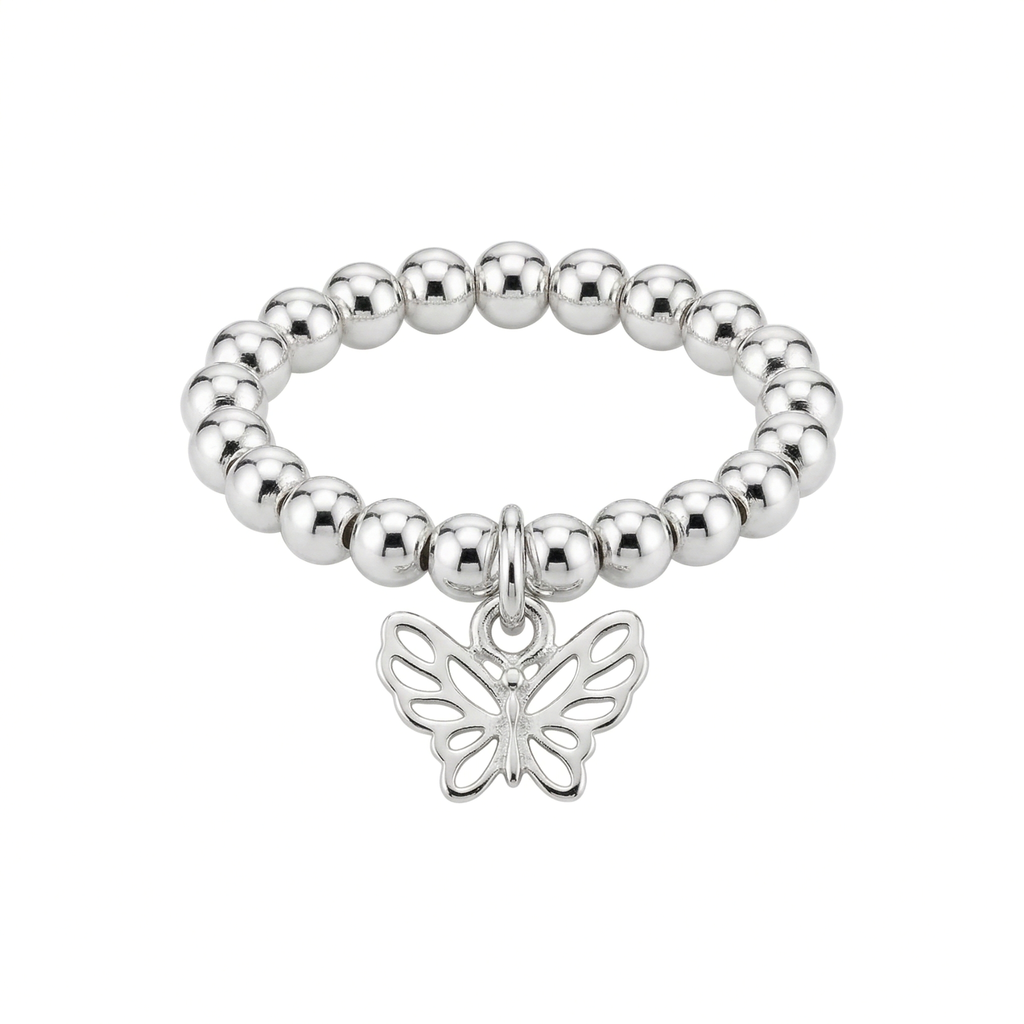 Silver Butterfly Ring