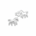 Sterling Silver Horse Stud Earrings