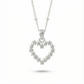 Silver Heart Pendant Necklace