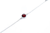 Bracciale a catena con maglie ESSENTIALS color ambra ciliegia