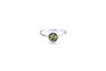 ESSENTIALS Mini Green Amber Stacking Ring