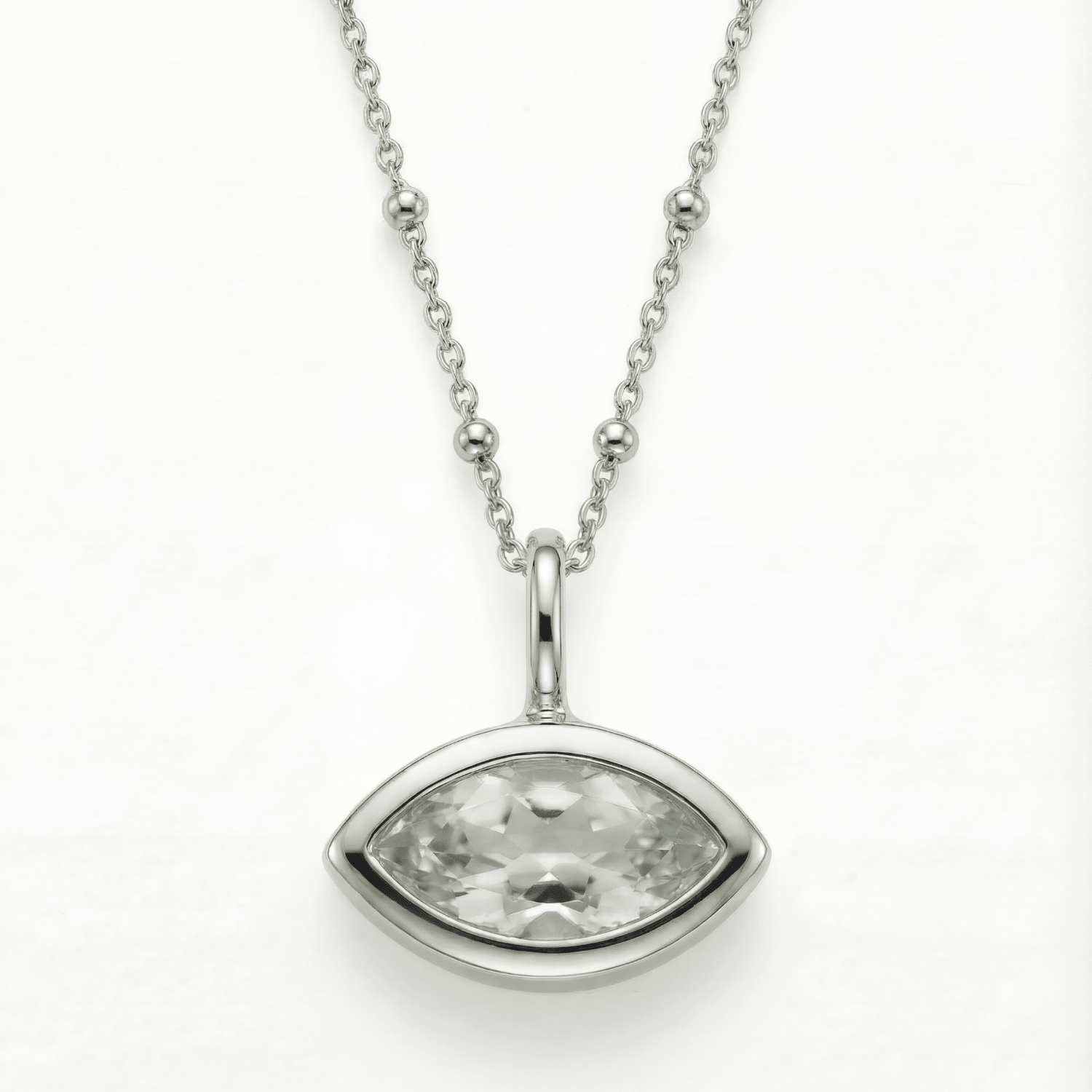 Siren’s Teardrop Green Quarz Halskette - Gold oder Silber