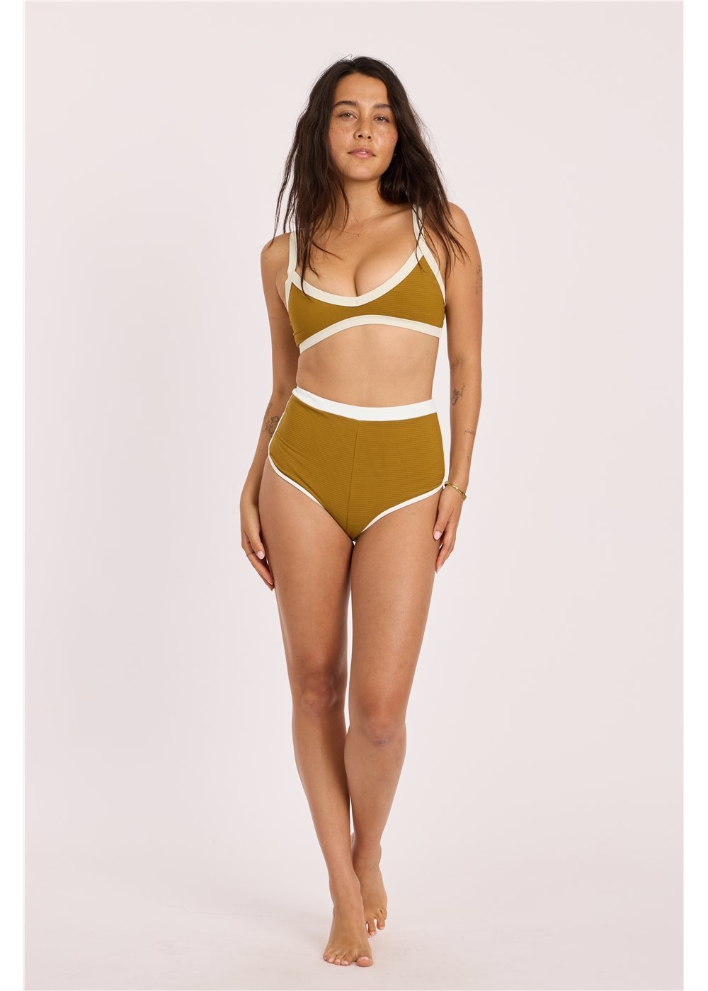 Sisstr Rising Tides High Waist Short Bikini Bottom