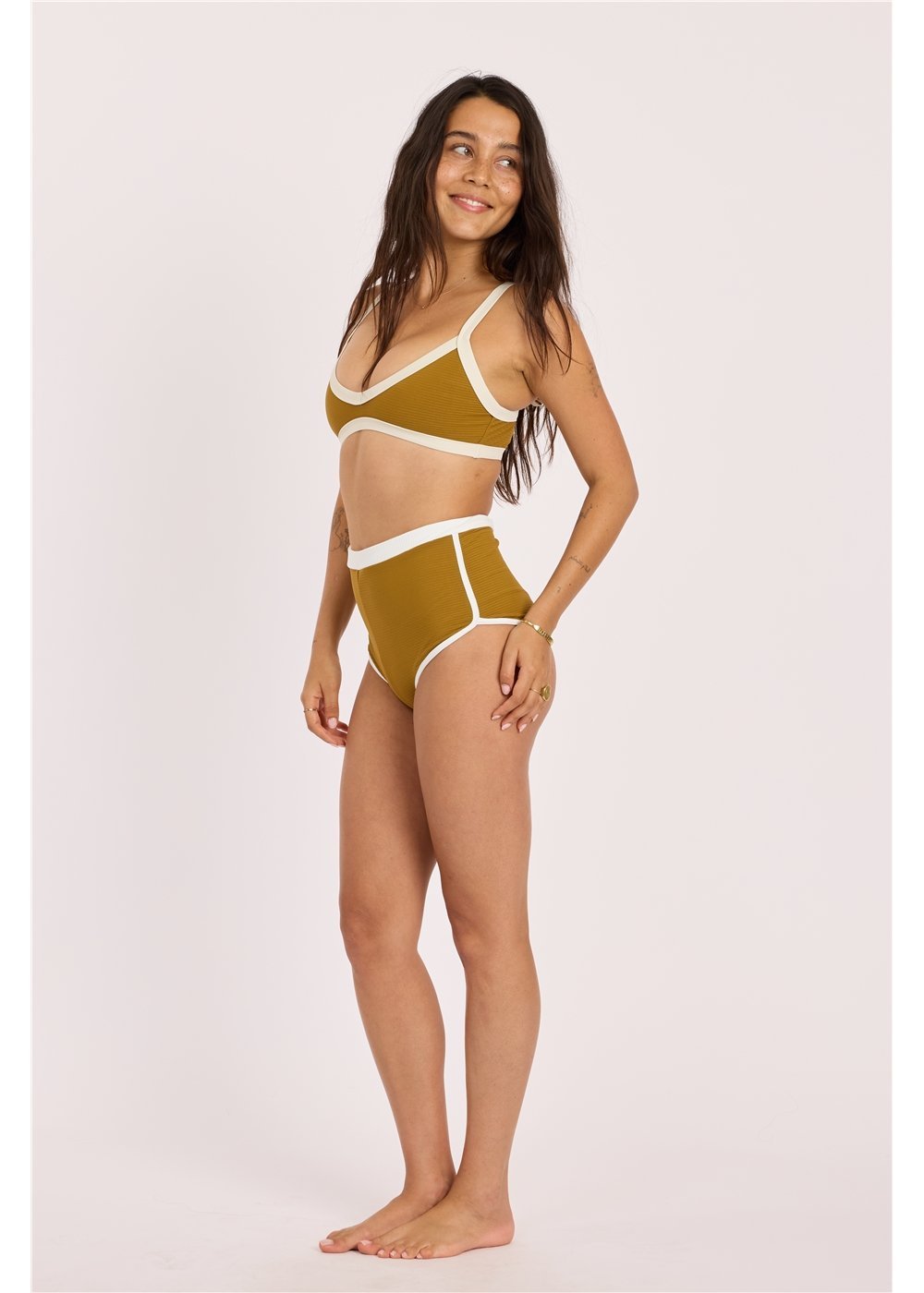 Sisstr Rising Tides High Waist Short Bikini Bottom