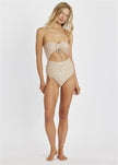Sisstr Wave Garden Strapless One Piece Cheeky