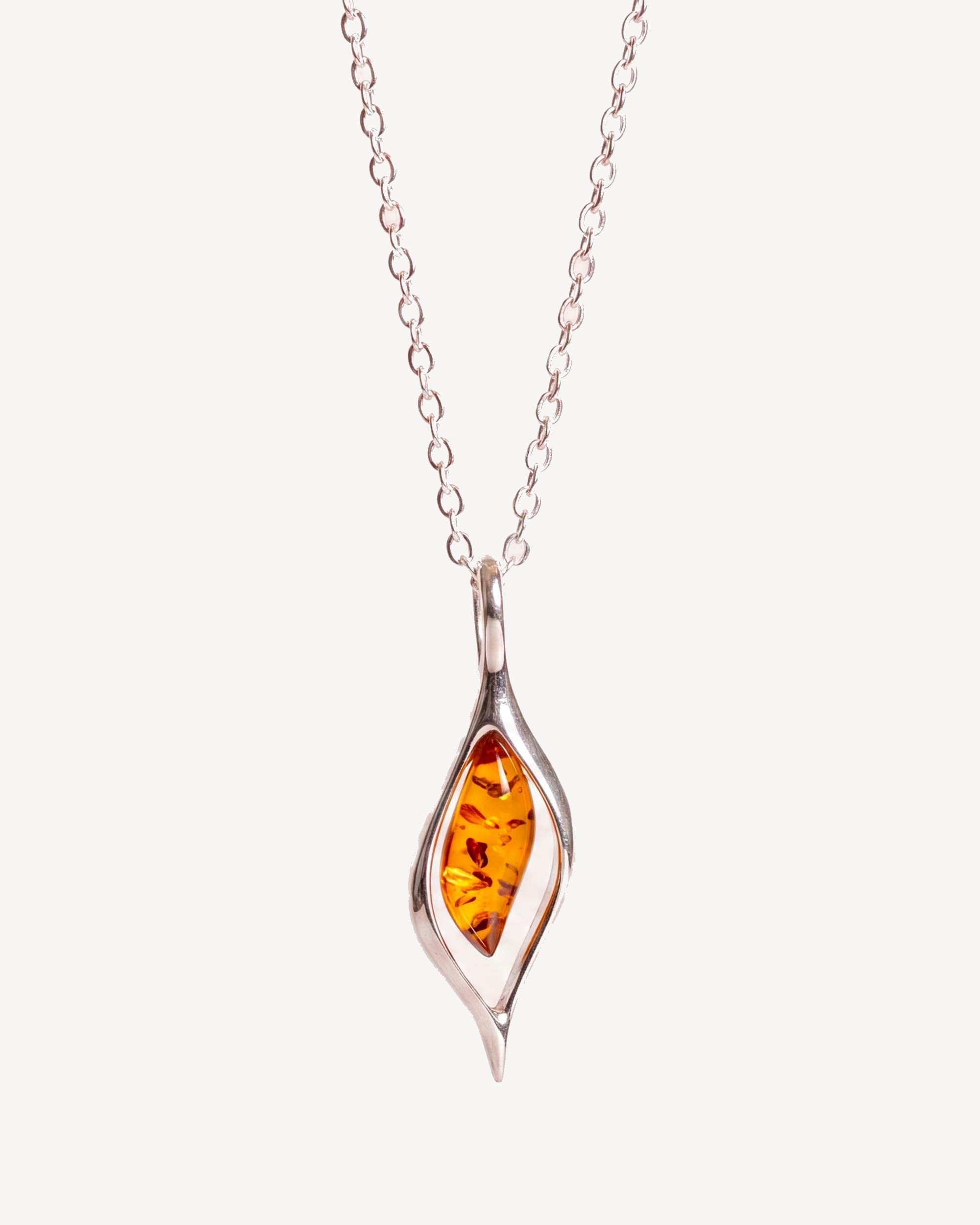 Small Droplet Amber Pendant