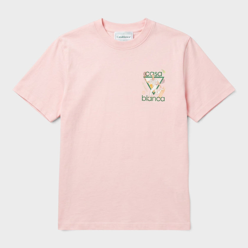 Logo Tennis Club Icon T-Shirt Pink