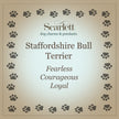 Staffordshire Bull Terrier Silver Dog Charm