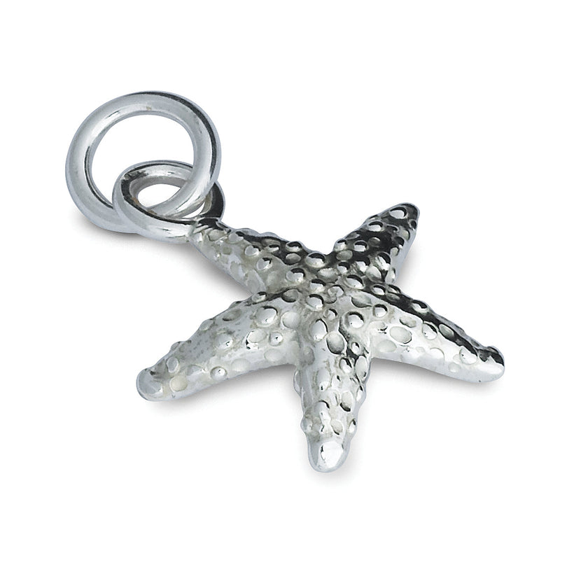 Starfish Silver Charm