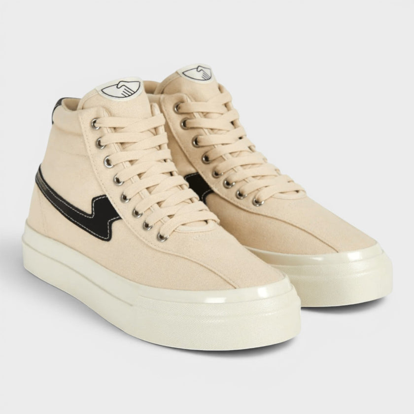 Varden S-Strike Canvas Hi Tops Ecru Black