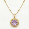 Sunburst Necklace - Amethyst in Gold or Silver