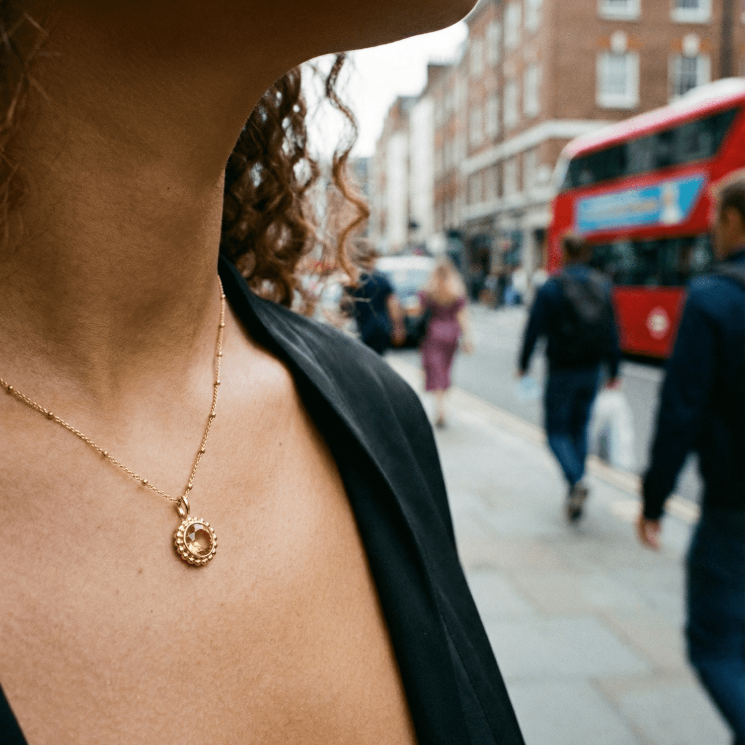 Sunburst Necklace - Citrine in Gold or Silver