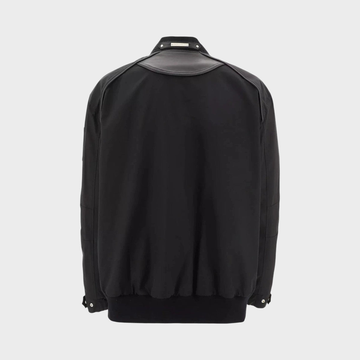 Anica Bomber Leather Jacket Black