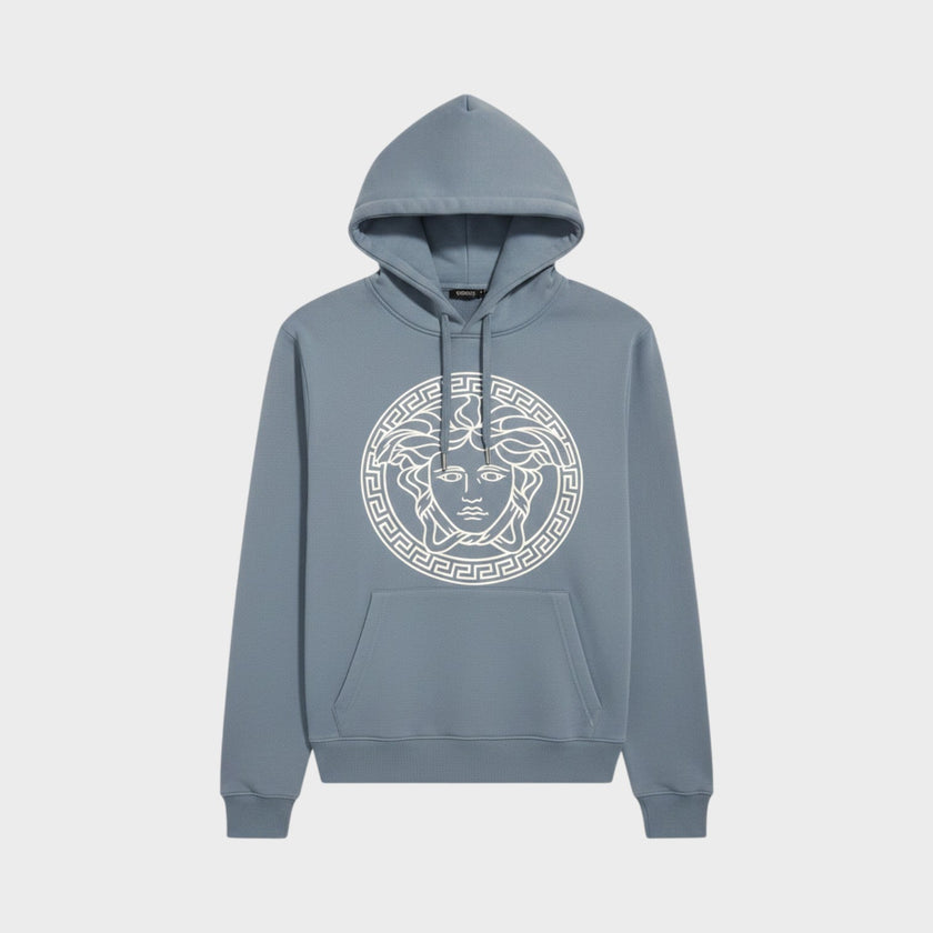 Medusa Logo Hoodie Baby Blue