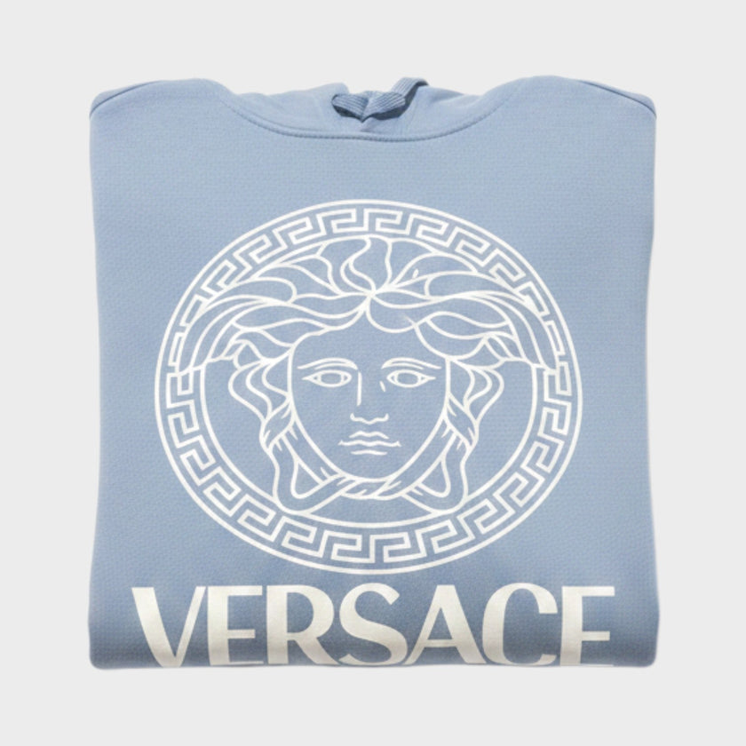 Medusa Logo Hoodie Baby Blue