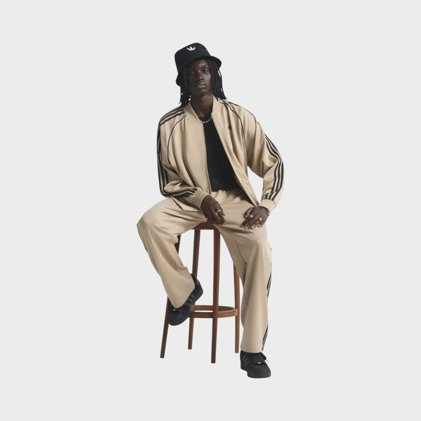 SST Adicolor Classic Loose Track Top Beige Black