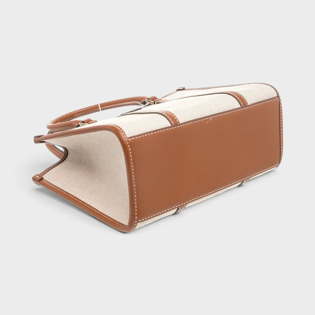 Canvas Top Handle Bag Beige