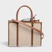 Canvas Top Handle Bag Beige