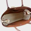 Medusa Head Large Canvas Belt Tote Bag Beige
