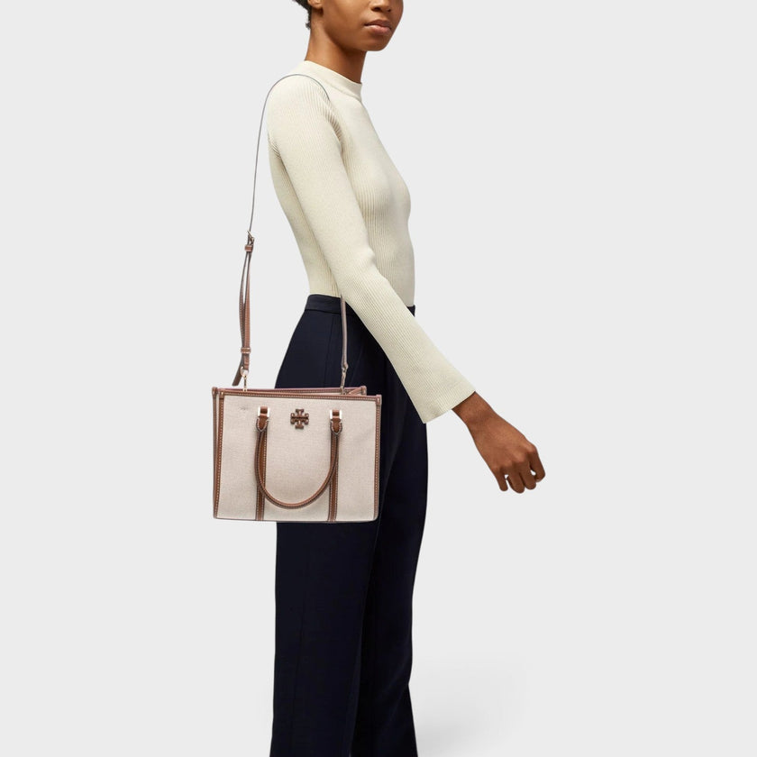 Canvas Top Handle Bag Beige
