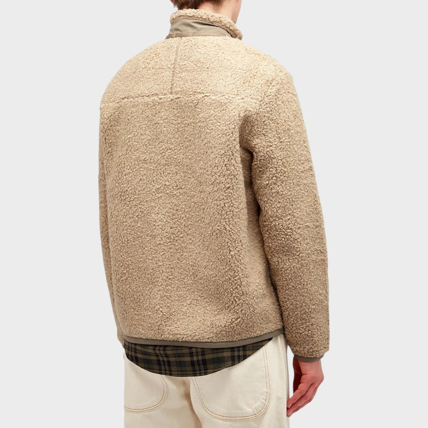 Fleece Zip Jacket Beige Heather