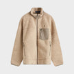 Fleece Zip Jacket Beige Heather