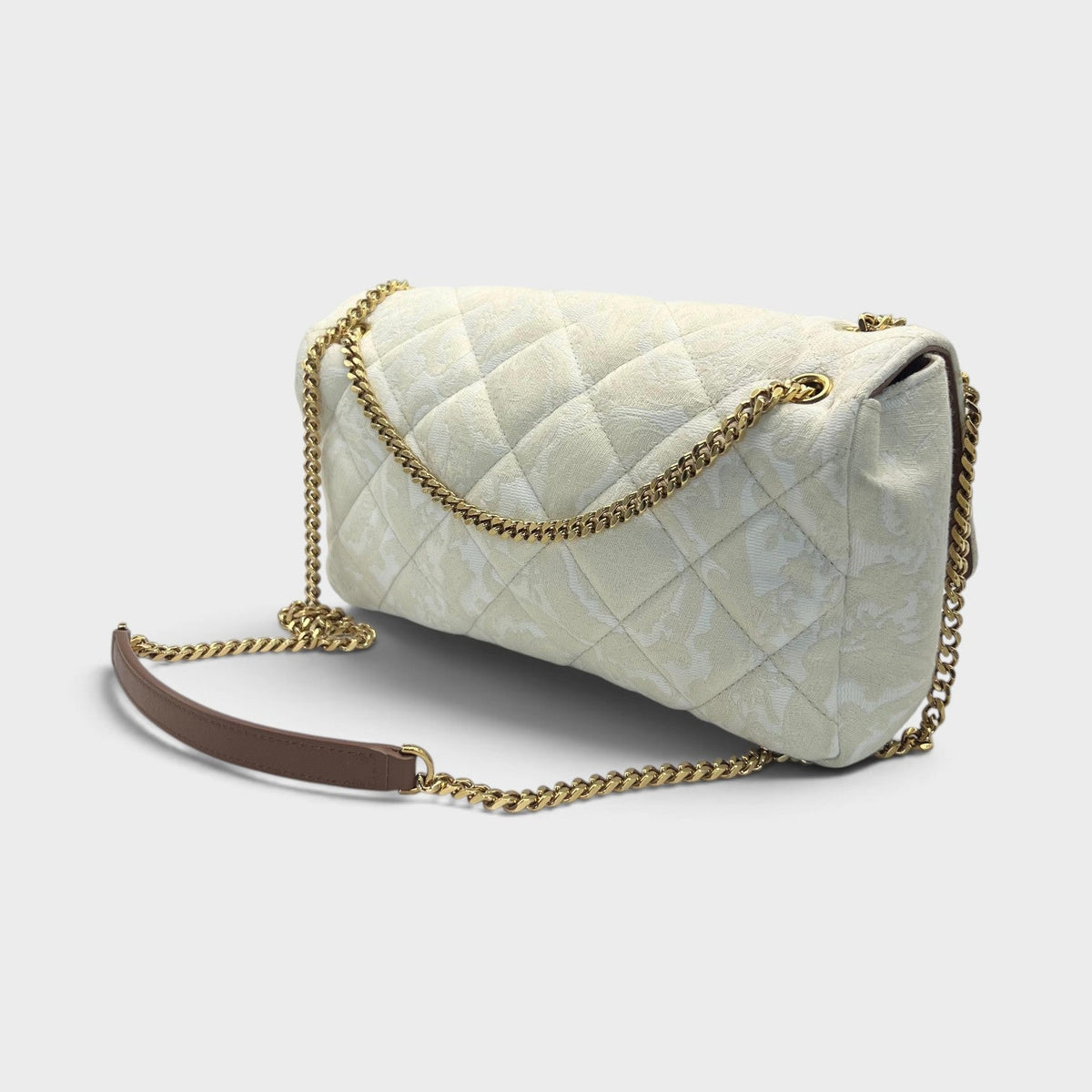 Medusa Head Medium Shoulder Bag Beige