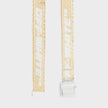 Industrial Printed Raffia Belt Beige