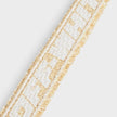 Industrial Printed Raffia Belt Beige