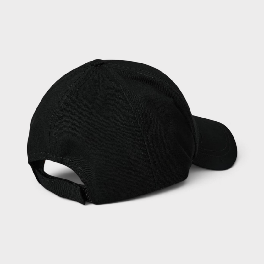 Embroidered Logo Cap Black