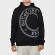 Farley Print Hoodie Black