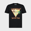 Afro Cubism Tennis Club Short Sleeve T-Shirt Black
