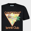 Afro Cubism Tennis Club Short Sleeve T-Shirt Black