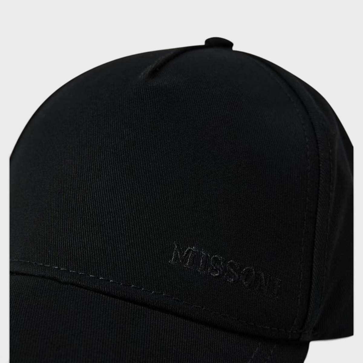Embroidered Logo Cap Black