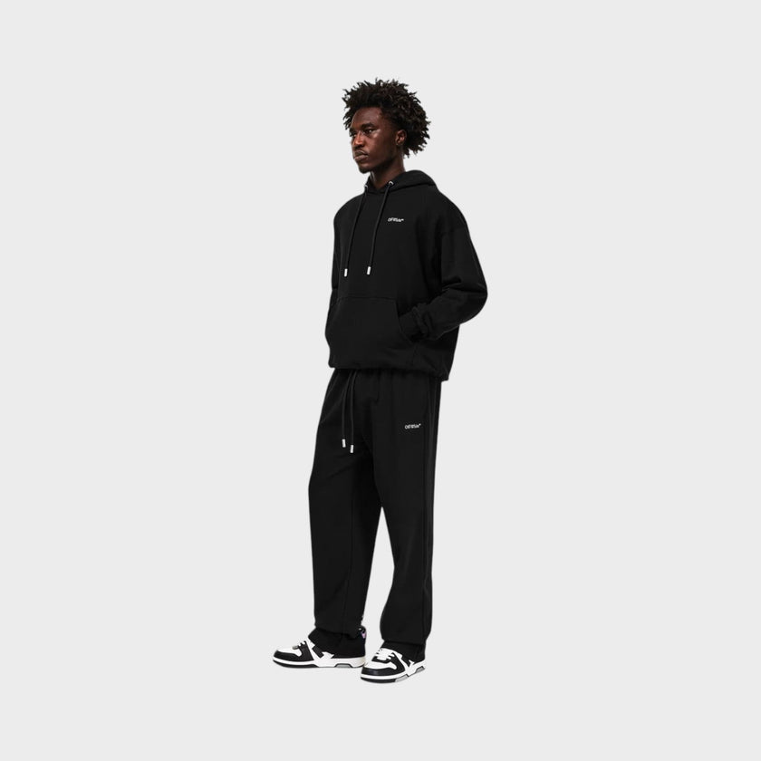 Vanish Arrow Closed Hem Fleece Sweatpants Black