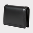 Greca Bifold Wallet Calf Leather Black