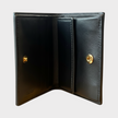Greca Bifold Wallet Calf Leather Black