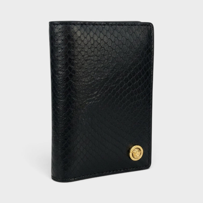 Medusa Card Case Leather Black