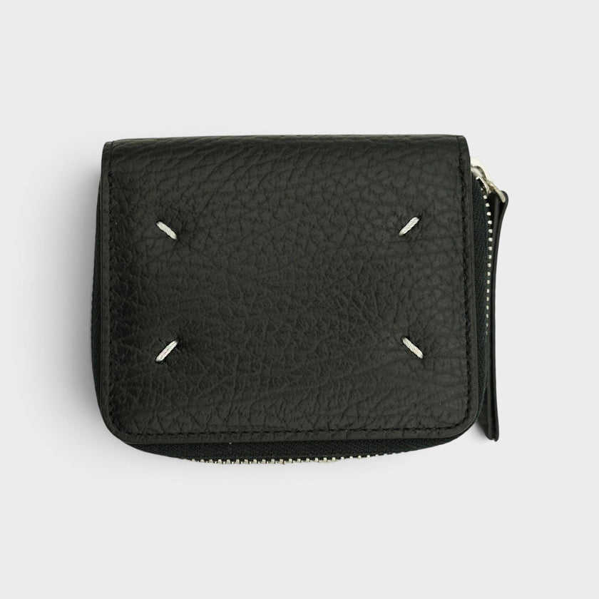 Four Stitch Leather Coin Pouch